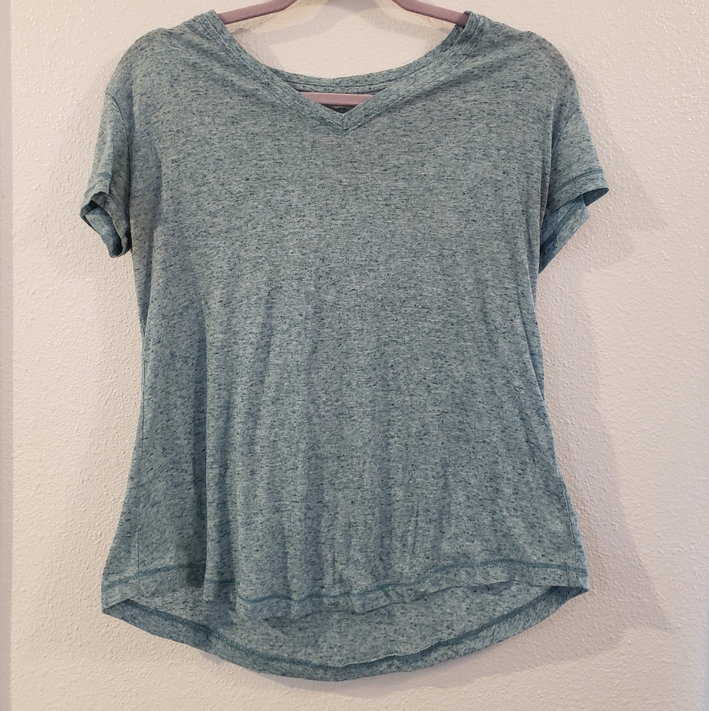 Light blue v-neck